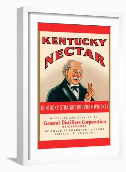 Kentucky Nectar Straight Bourbon Whiskey-null-Framed Art Print