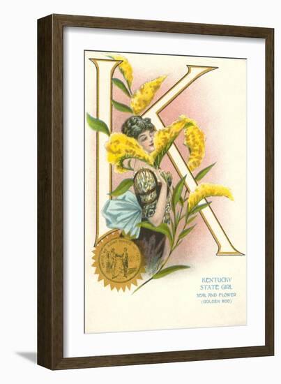 Kentucky State Belle-null-Framed Art Print