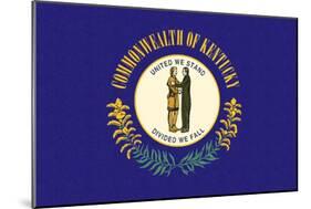 Kentucky State Flag-Lantern Press-Mounted Art Print
