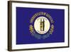 Kentucky State Flag-Lantern Press-Framed Art Print