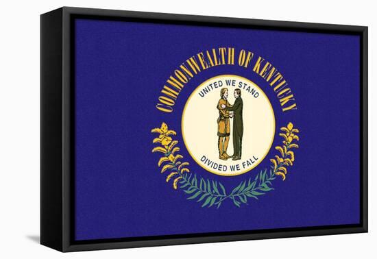 Kentucky State Flag-Lantern Press-Framed Stretched Canvas