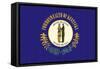 Kentucky State Flag-Lantern Press-Framed Stretched Canvas