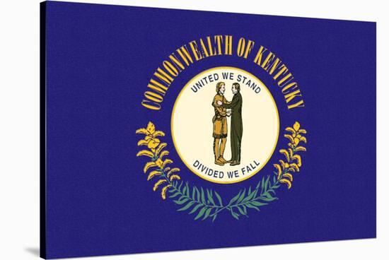 Kentucky State Flag-Lantern Press-Stretched Canvas