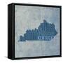 Kentucky State Words-David Bowman-Framed Stretched Canvas