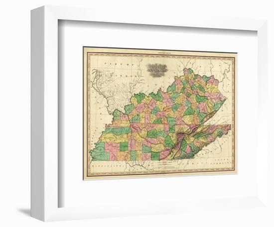 Kentucky, Tennessee and Part of Illinois, c.1823-Henry S^ Tanner-Framed Art Print