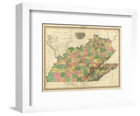 Kentucky, Tennessee and Part of Illinois, c.1823-Henry S^ Tanner-Framed Art Print