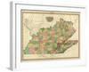 Kentucky, Tennessee and Part of Illinois, c.1823-Henry S^ Tanner-Framed Art Print