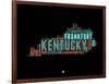 Kentucky Word Cloud 1-NaxArt-Framed Art Print