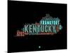 Kentucky Word Cloud 1-NaxArt-Mounted Art Print