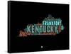 Kentucky Word Cloud 1-NaxArt-Framed Stretched Canvas
