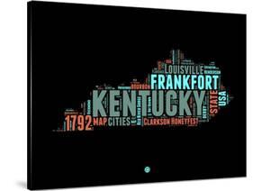 Kentucky Word Cloud 1-NaxArt-Stretched Canvas