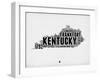 Kentucky Word Cloud 2-NaxArt-Framed Art Print