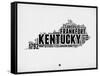 Kentucky Word Cloud 2-NaxArt-Framed Stretched Canvas