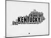 Kentucky Word Cloud 2-NaxArt-Mounted Premium Giclee Print