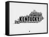 Kentucky Word Cloud 2-NaxArt-Framed Stretched Canvas