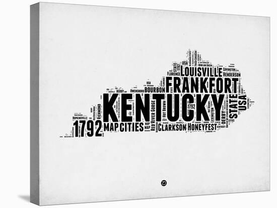 Kentucky Word Cloud 2-NaxArt-Stretched Canvas