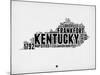 Kentucky Word Cloud 2-NaxArt-Mounted Art Print
