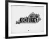 Kentucky Word Cloud 2-NaxArt-Framed Art Print