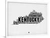 Kentucky Word Cloud 2-NaxArt-Framed Art Print