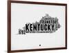 Kentucky Word Cloud 2-NaxArt-Framed Art Print