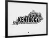 Kentucky Word Cloud 2-NaxArt-Framed Art Print