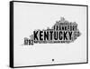 Kentucky Word Cloud 2-NaxArt-Framed Stretched Canvas