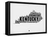 Kentucky Word Cloud 2-NaxArt-Framed Stretched Canvas