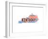 Kentucky Word Cloud Map-NaxArt-Framed Art Print