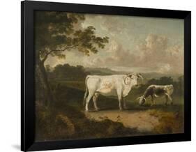 Kenwood, Lord Mansfield's Pedigree Cattle, 1797-Julius Caesar Ibbetson-Framed Giclee Print