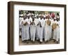 Kenya; a Joyful Muslim Procession During Maulidi, the Celebration of Prophet Mohammed's Birthday-Nigel Pavitt-Framed Photographic Print