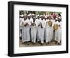 Kenya; a Joyful Muslim Procession During Maulidi, the Celebration of Prophet Mohammed's Birthday-Nigel Pavitt-Framed Photographic Print