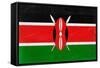 Kenya Flag Design with Wood Patterning - Flags of the World Series-Philippe Hugonnard-Framed Stretched Canvas