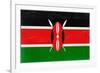 Kenya Flag Design with Wood Patterning - Flags of the World Series-Philippe Hugonnard-Framed Art Print