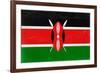 Kenya Flag Design with Wood Patterning - Flags of the World Series-Philippe Hugonnard-Framed Art Print