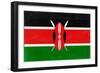 Kenya Flag Design with Wood Patterning - Flags of the World Series-Philippe Hugonnard-Framed Premium Giclee Print