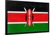 Kenya Flag Design with Wood Patterning - Flags of the World Series-Philippe Hugonnard-Framed Art Print