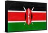 Kenya Flag Design with Wood Patterning - Flags of the World Series-Philippe Hugonnard-Framed Stretched Canvas