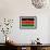 Kenya Flag Design with Wood Patterning - Flags of the World Series-Philippe Hugonnard-Framed Art Print displayed on a wall