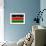 Kenya Flag Design with Wood Patterning - Flags of the World Series-Philippe Hugonnard-Framed Art Print displayed on a wall