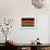 Kenya Flag Design with Wood Patterning - Flags of the World Series-Philippe Hugonnard-Framed Art Print displayed on a wall