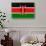 Kenya Flag Design with Wood Patterning - Flags of the World Series-Philippe Hugonnard-Stretched Canvas displayed on a wall