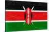 Kenya Flag Design with Wood Patterning - Flags of the World Series-Philippe Hugonnard-Stretched Canvas