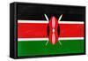 Kenya Flag Design with Wood Patterning - Flags of the World Series-Philippe Hugonnard-Framed Stretched Canvas