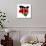 Kenya Flag On Map-Speedfighter-Art Print displayed on a wall