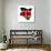 Kenya Flag On Map-Speedfighter-Art Print displayed on a wall