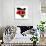 Kenya Flag On Map-Speedfighter-Art Print displayed on a wall