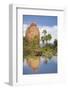 Kenya, Laikipia County, Suiyan. a Large Boulder Reflected in the Ewuaso Narok River.-Nigel Pavitt-Framed Photographic Print