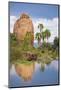 Kenya, Laikipia County, Suiyan. a Large Boulder Reflected in the Ewuaso Narok River.-Nigel Pavitt-Mounted Photographic Print