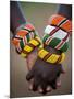 Kenya, Laikipia, Ol Malo; a Samburu Boy and Girl Hold Hands at a Dance in their Local Manyatta-John Warburton-lee-Mounted Photographic Print