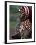 Kenya, Laikipia, Ol Malo; a Samburu Warrior Sings and Claps During a Dance-John Warburton-lee-Framed Photographic Print